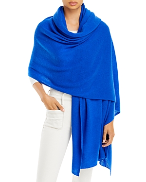 C By Bloomingdale's Cashmere Travel Wrap - 100% Exclusive In Cobalt