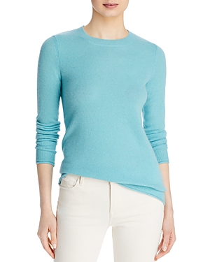 Aqua Fitted Cashmere Crewneck Sweater - 100% Exclusive In Sage