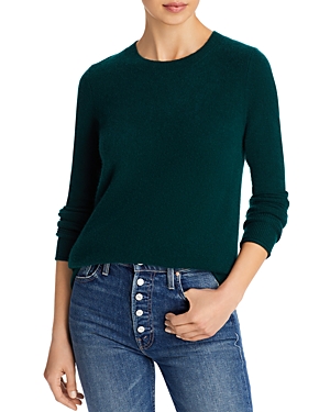 Aqua Fitted Cashmere Crewneck Sweater - 100% Exclusive In Kale