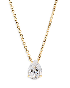 Nadri Modern Love Pear Shaped Cubic Zirconia Pendant Necklace, 16-18 In Gold