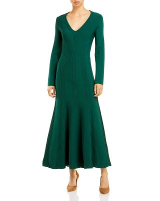 Alberta Ferretti Flared Knit Maxi Dress | Bloomingdale's Women