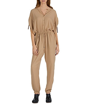 Atm Anthony Thomas Melillo Crepe Georgette Jumpsuit In Camel