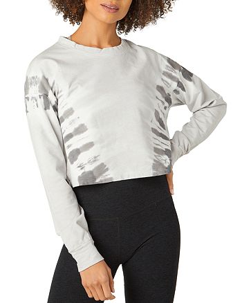 Beyond Yoga - Weekend Tie-Dye Boxy Cropped Sweatshirt