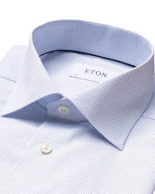 Slim Fit Micro Print Shirt