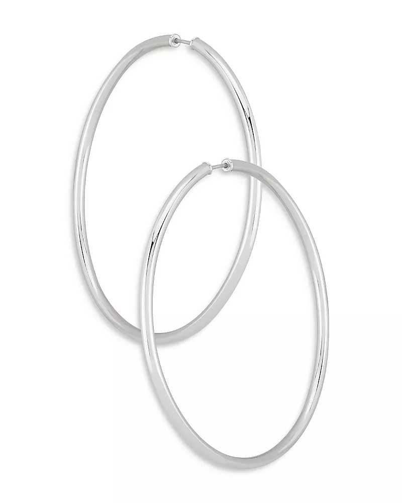 Bloomingdale's Fine Collection Sterling Silver Seamless Hoop Earrings