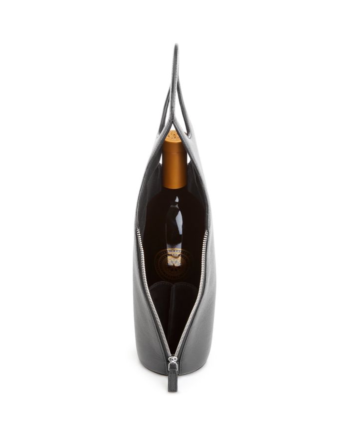 Wine Champagne Leather Travel Tote