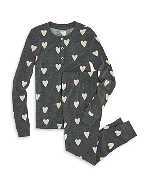 Honeydew Girls' Printed Pyjama Set - Little Kid, Big Kid In Black Heart