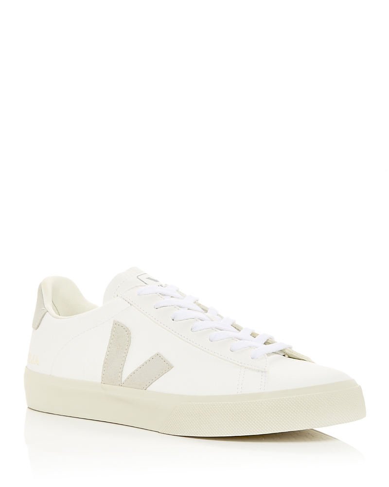 Veja Men's Campo Low Top Leather Sneakers in Natural Suede