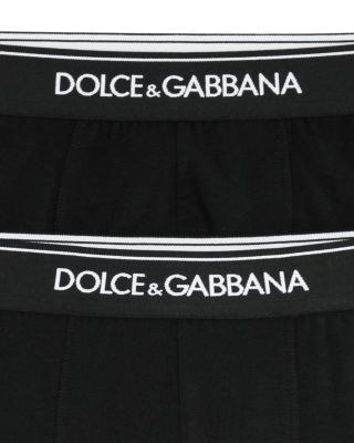 ボクサーパンツ DOLCE & GABBANA REGULAR BOXER BIPACK Two-way stretch boxers with logo tag in Black for Men