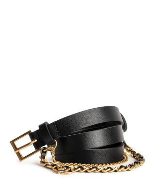Zadig & Voltaire Women's Rock Leather Chain Belt | Bloomingdale's