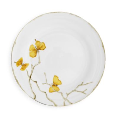 Butterfly Ginkgo Gold Dinner Plate
