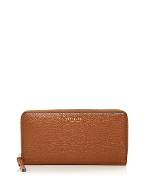 Tory Burch Perry Leather Continental Wallet In Light Umber