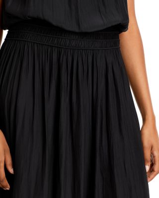 Audrey Sleeveless Halter Drop Waist Midi Dress