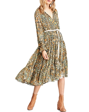 Free People Feeling Groovy Floral Maxi Dress In Black Combo
