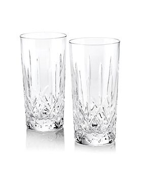 Waterford Sparkle High Ball Glasses 22-Ounce w/ Bottom Colored