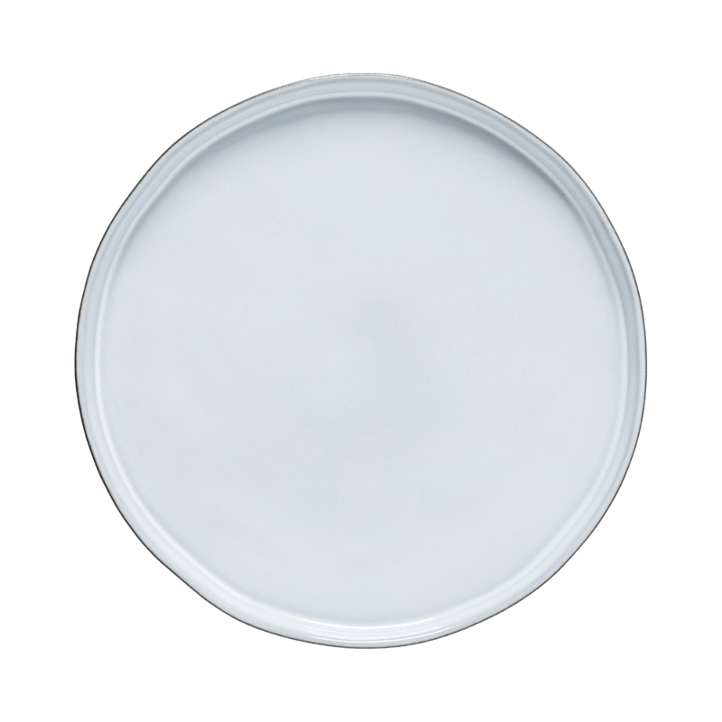 Costa Nova Lagoa Eco Gris Dinner Plate In White