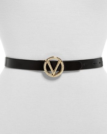 pendulum Pounding terrorist Valentino by Mario Valentino Women's Baby Logo Slim Leather Belt (57% off)  – Comparable Value $300 | Bloomingdale's