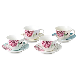 Royal Albert Miranda Kerr Everyday Friendship Teacup & Saucer Set, Service For 4 In White