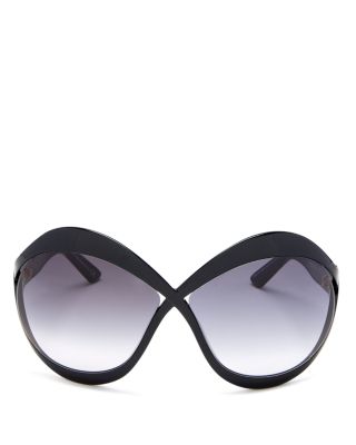 tom ford 71mm butterfly sunglasses