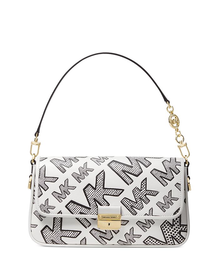 Michael kors logo debossed deals leather convertible crossbody bag