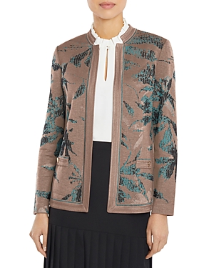 Misook Lustrous Botanical Jacquard Jacket Misook Lustrous Botanical Jacquard Jacket