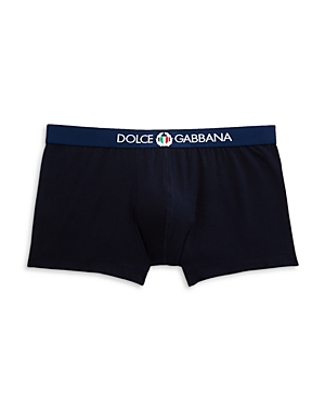 Shop Dolce & Gabbana Logo Boxer Briefs In Navy