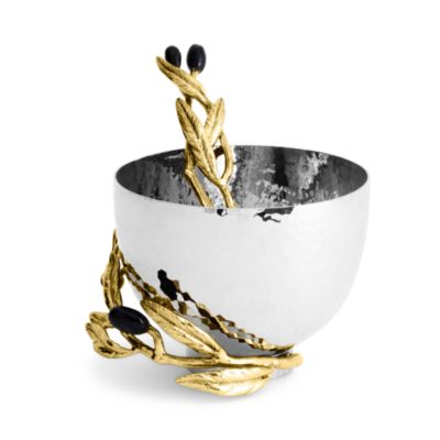 Olive Branch Nut Dish with Spoon
