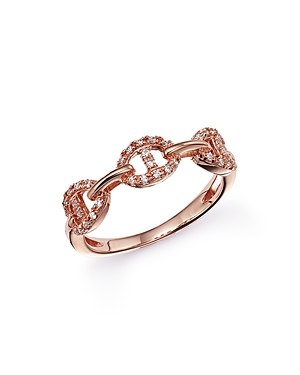 Bloomingdale's Diamond Pave Link Band In 14k Rose Gold, 0.10 Ct. T.w. - 100% Exclusive