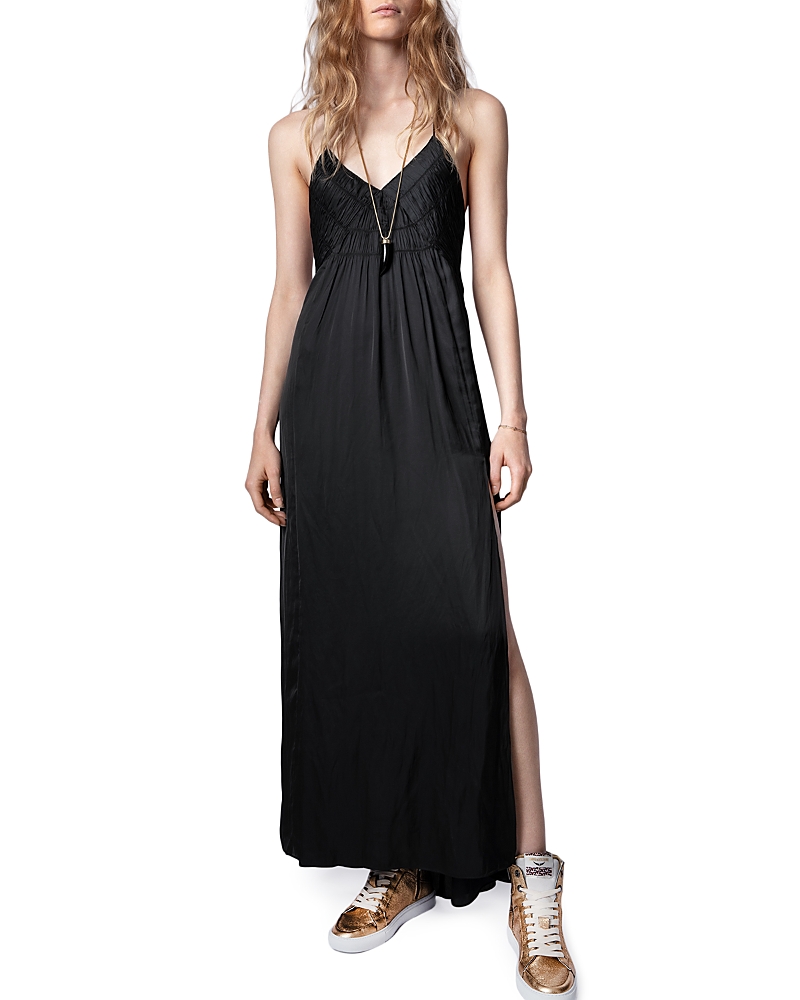 Zadig & Voltaire Rayonne Satin Maxi Dress