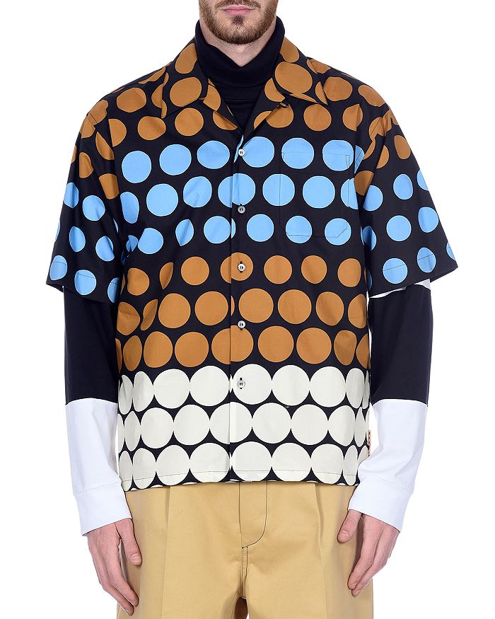 Marni Polka Dot Camp Shirt Bloomingdale's