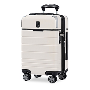 Travel Pro X Travel + Leisurecompact Carry-on Expandable Spinner Suitcase In White Sand
