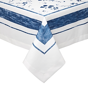Mode Living Naples Tablecloth, 70 X 70 In Blue/white