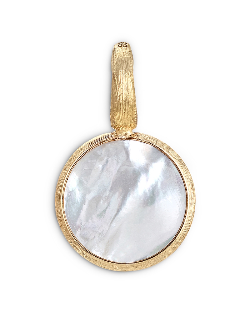 Marco Bicego 18k Yellow Gold Jaipur Mother Of Pearl Round Pendant In Mother Of Pearl