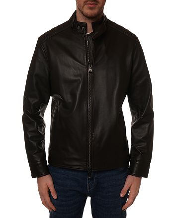 Robert Graham Benicia Leather Moto Jacket | Bloomingdale's