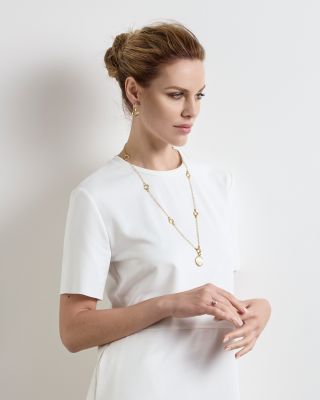 18K Yellow Gold Jaipur Mother of Pearl Pendant