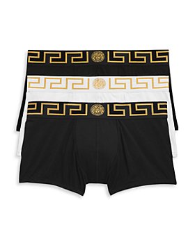 VERSACE - Iconic slim-fit branded stretch-cotton trunks