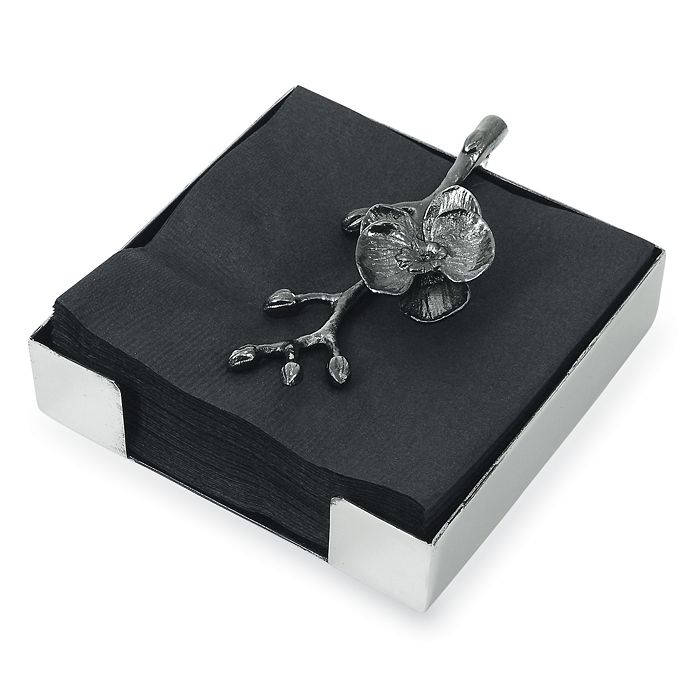 Michael Aram Black Orchid Cocktail Napkin Holder Bloomingdale's
