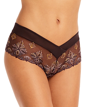 Chantelle Champs-elysees Lace Hipster In Ebony
