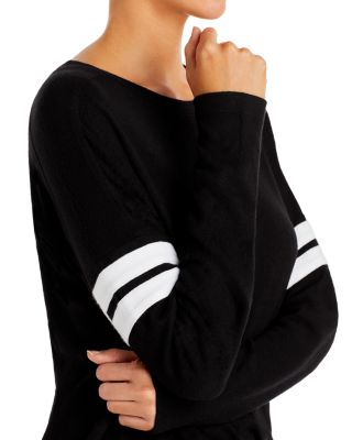 Stripe Sleeve Knit Sweatshirt - Exclusive