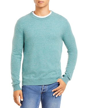 The Men's Store At Bloomingdale's Cashmere Crewneck Sweater - 100% Exclusive In Heather Jade