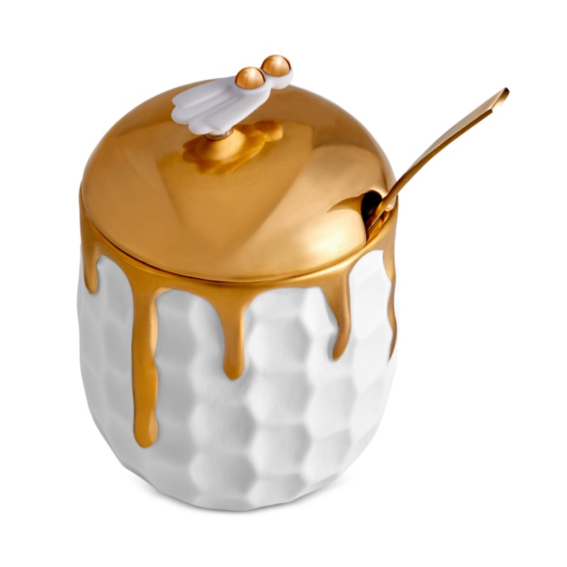 L'Objet L'Object Beehive Honeypot in White