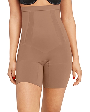 spanx oncore high-waisted mid-thigh shorts