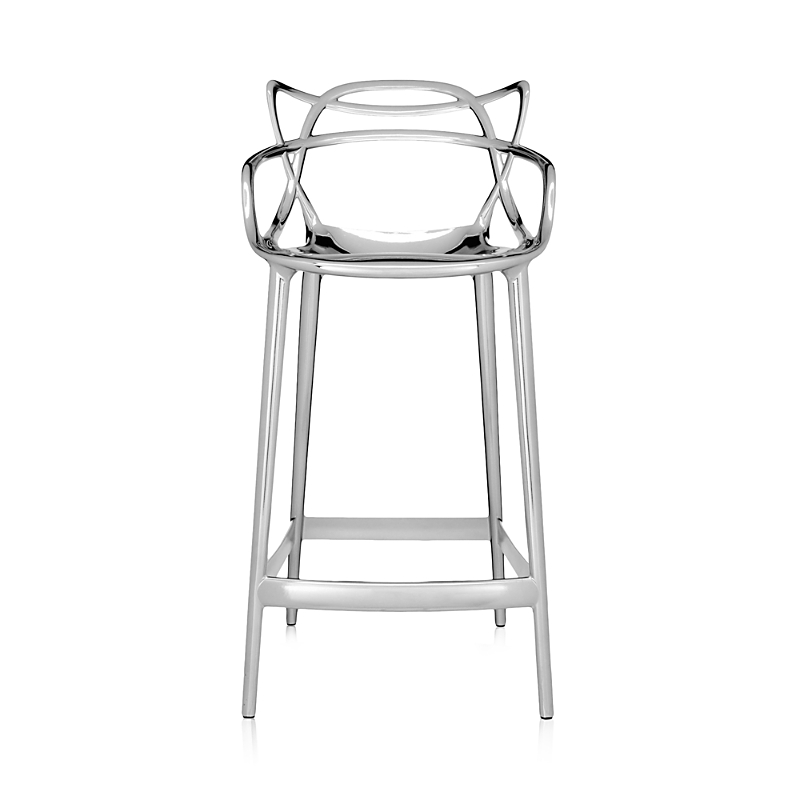 Shop Kartell Masters Counter Stool In Chrome