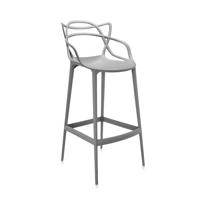 Shop Kartell Masters Bar Stool In Gray