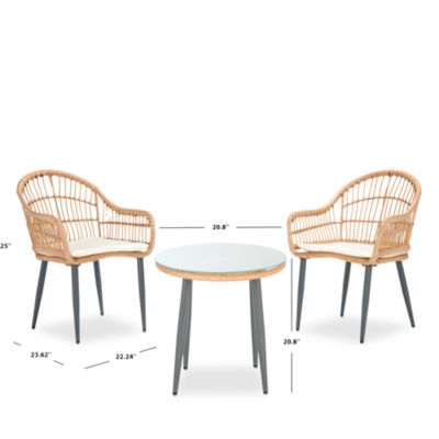 Berlen 3-Piece Outdoor Lounger Set