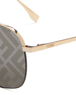 Fendi Aviator Smoke Mirror Sunglasses, 57mm | Bloomingdale display picture 2