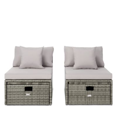 Pramla Outdoor Sette with Ottoman
