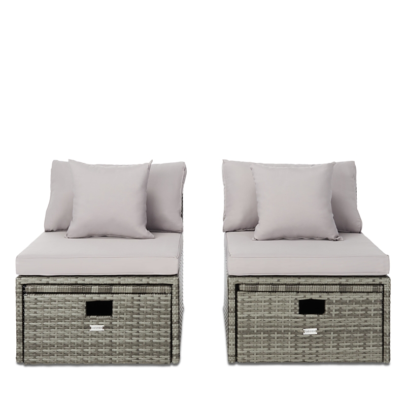 Safavieh Pramla Outdoor Sette with Ottoman