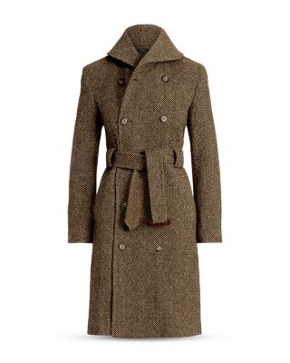 Ralph Lauren　Herringbone Tweed Coat　一枚袖 Ralph Lauren Herringbone Tweed Trench Coat | Bloomingdale's