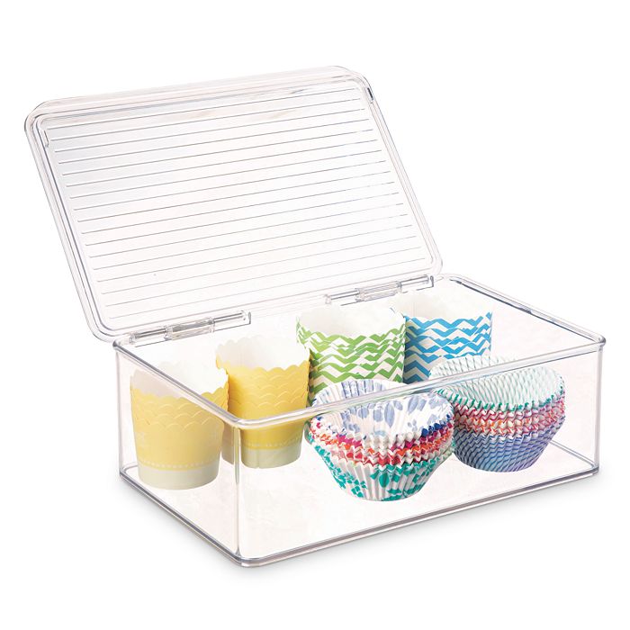 iDESIGN Kitchen Binz Stackable Clear Box Bloomingdale's